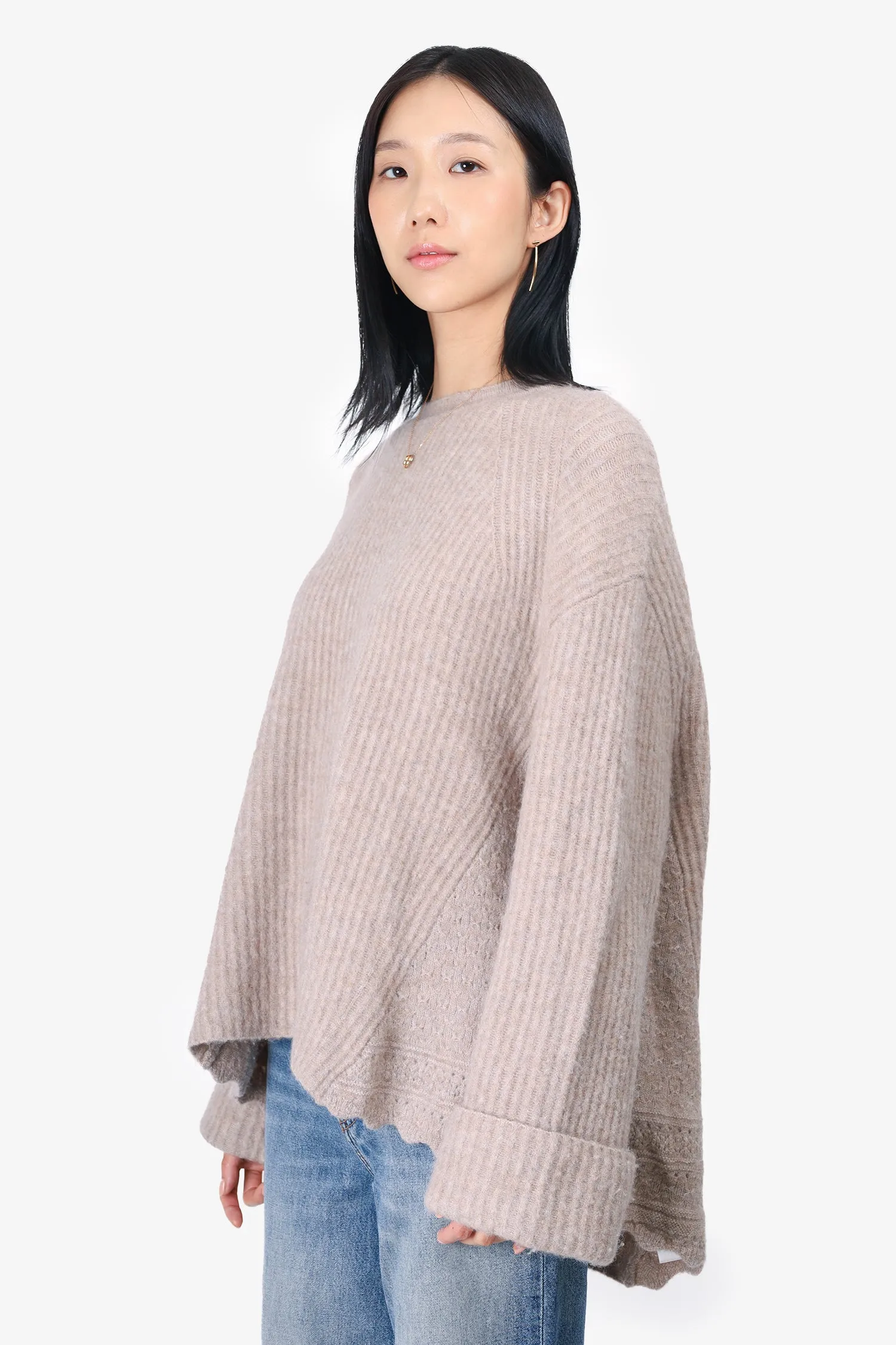 3.1 Phillip Lim Beige Wool Knitted Sweater Size M