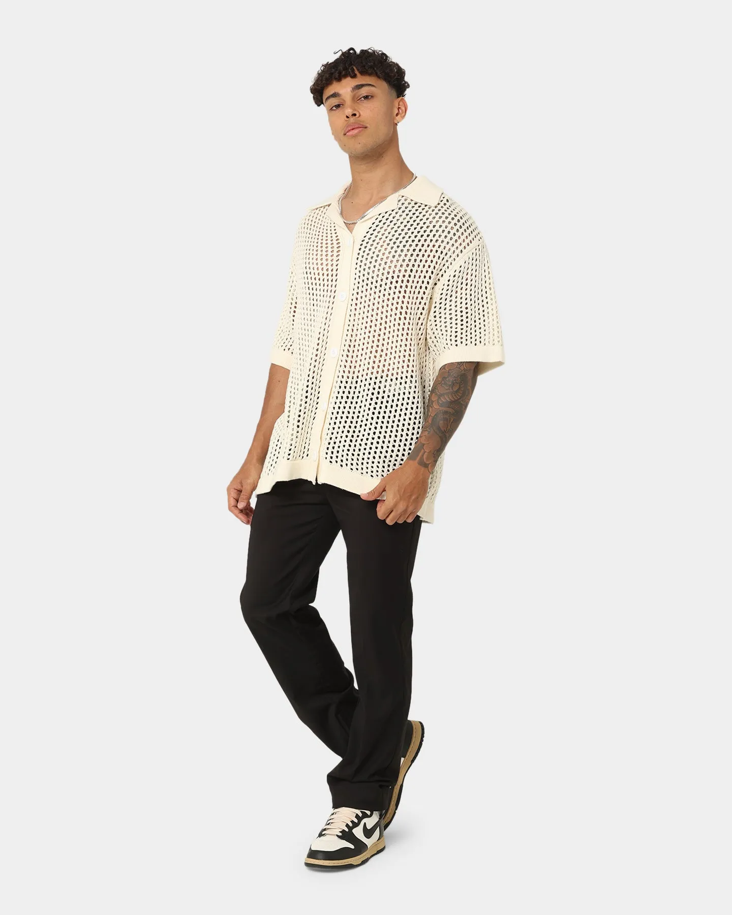 404 Coastal Button Up Off White