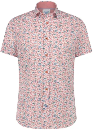 A Fish Named Fred Beachbike Short Sleeve Shirt Coral