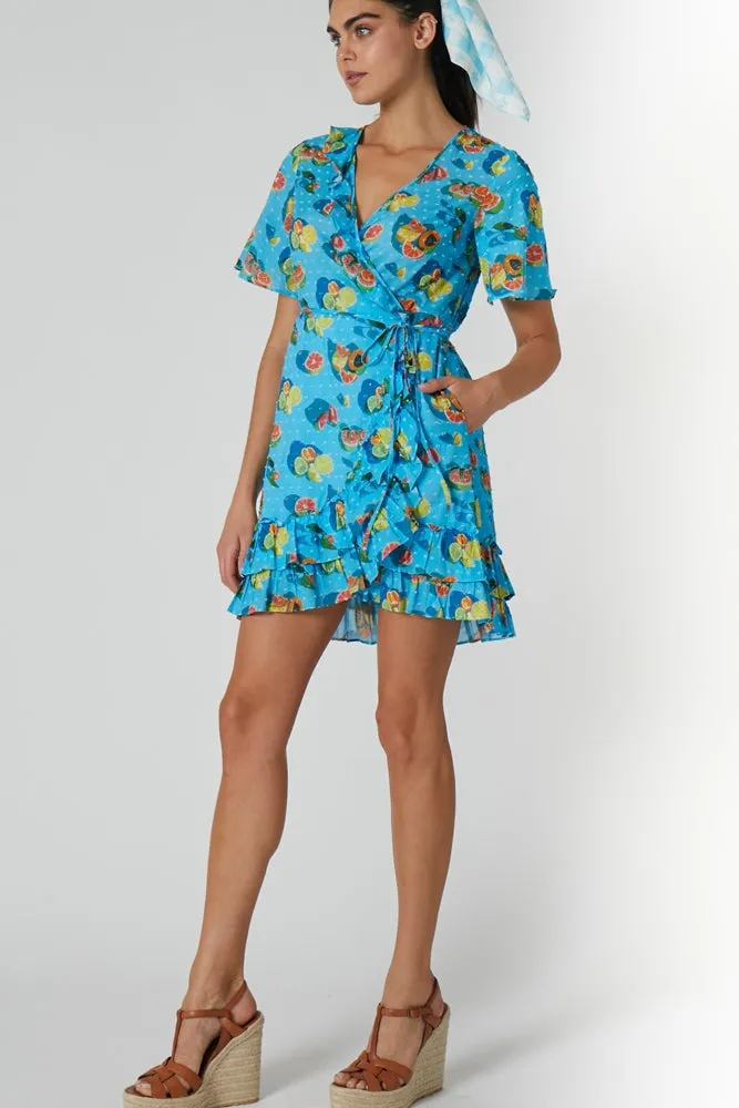 Abby Ruffle Wrap Dress