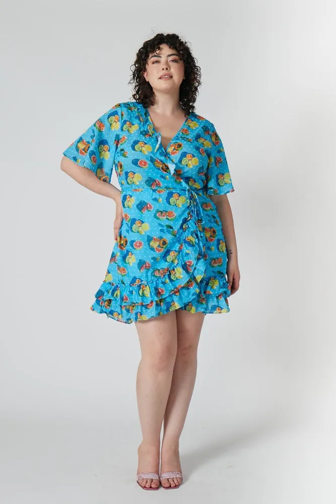 Abby Ruffle Wrap Dress