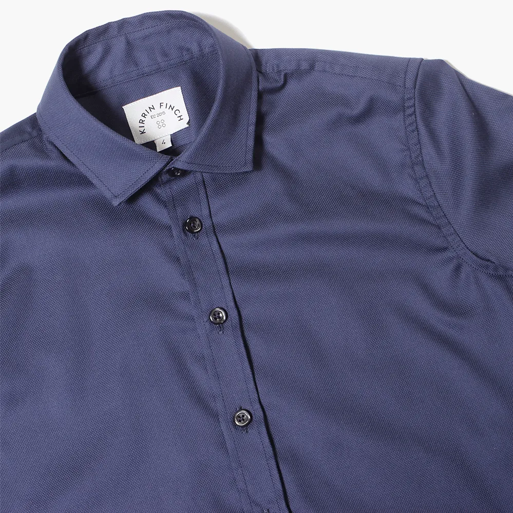 Addams Navy Easy-Care Dress Shirt