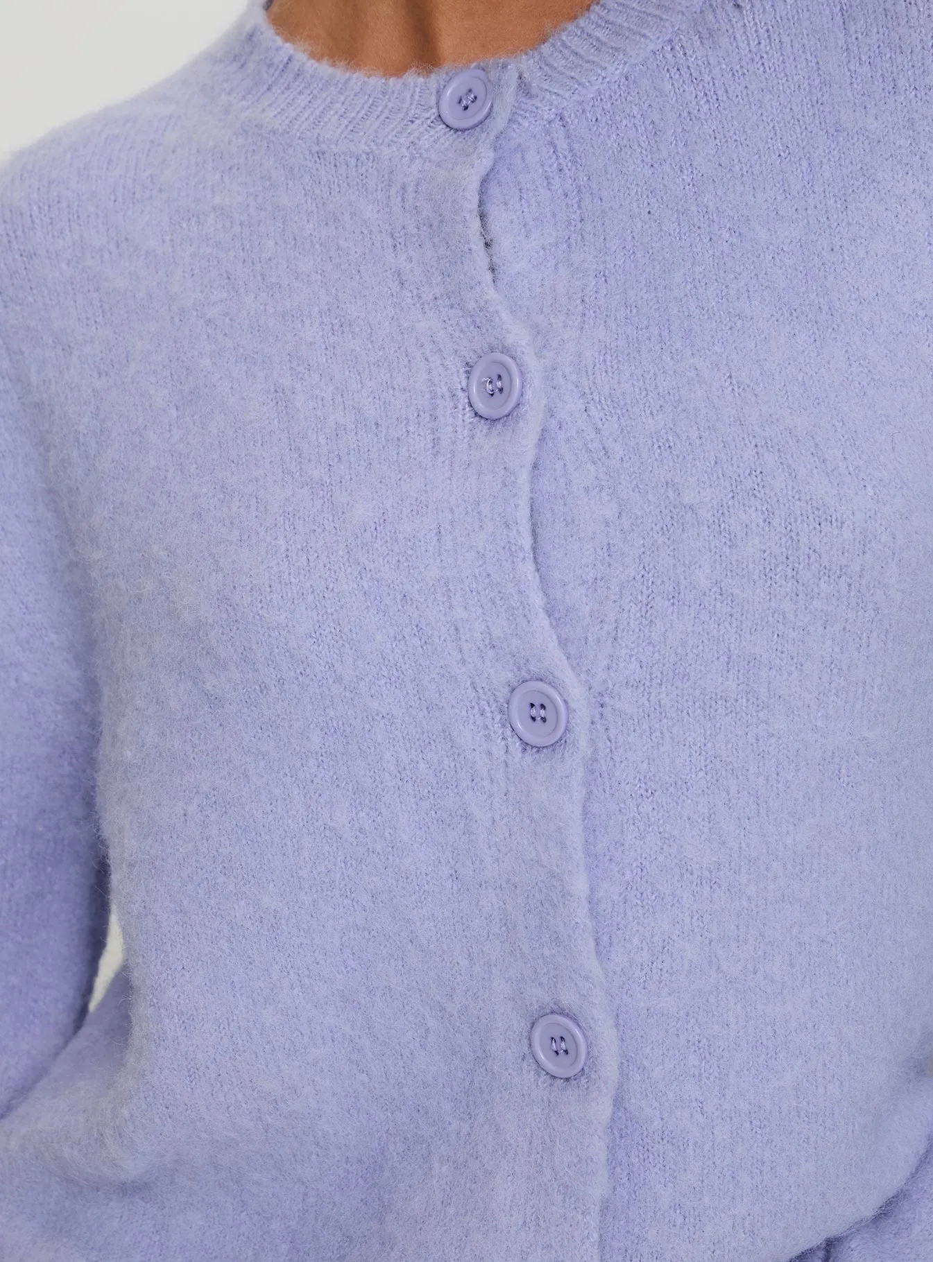 Alyse Mohair Cardigan Lilac