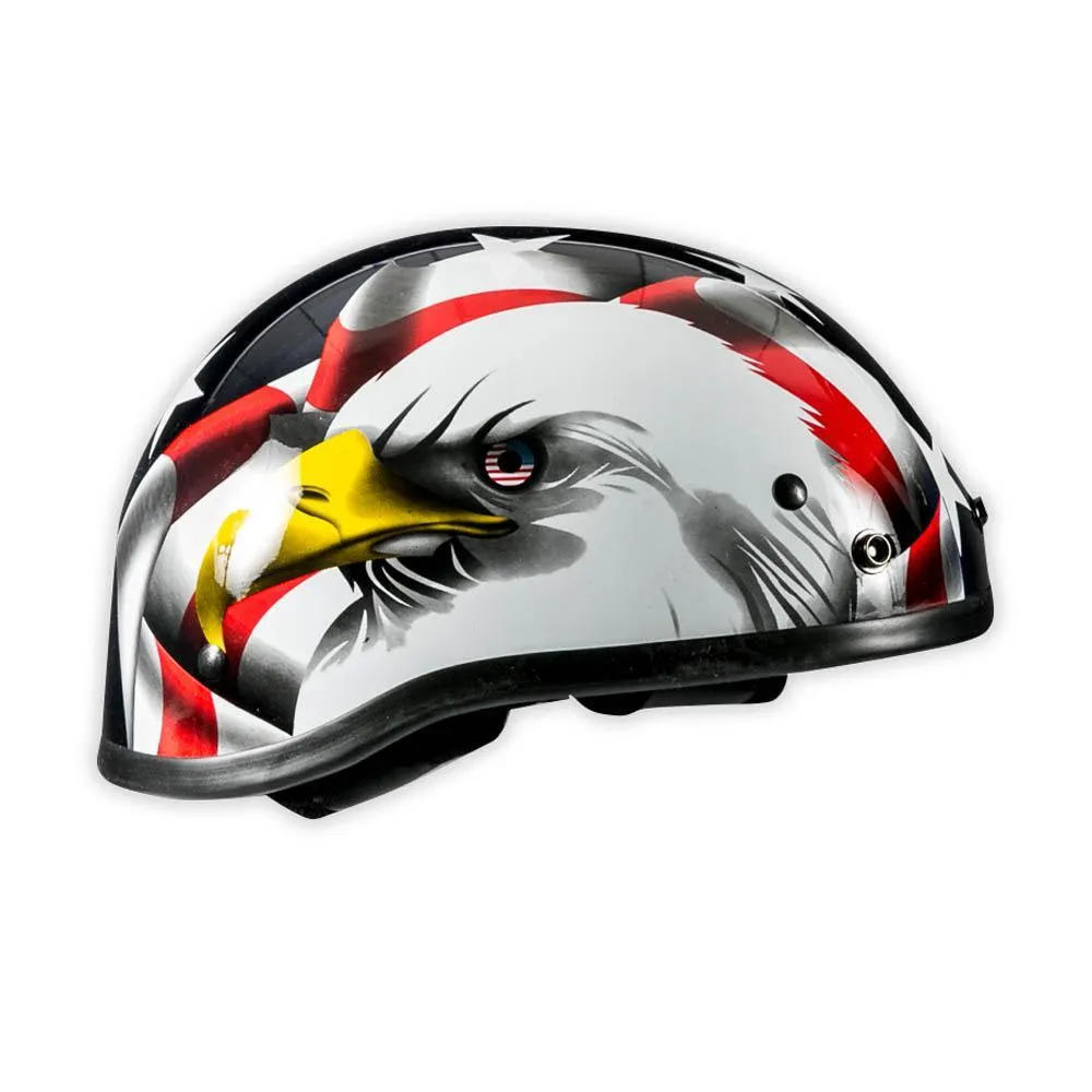 American Eagle Flag Patriotic Motorcycle Half Helmet