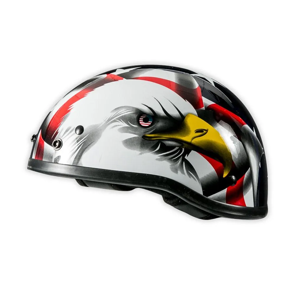 American Eagle Flag Patriotic Motorcycle Half Helmet