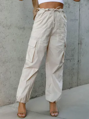 *APP EXCLUSIVE* Drawstring Cargo Pants with Pockets