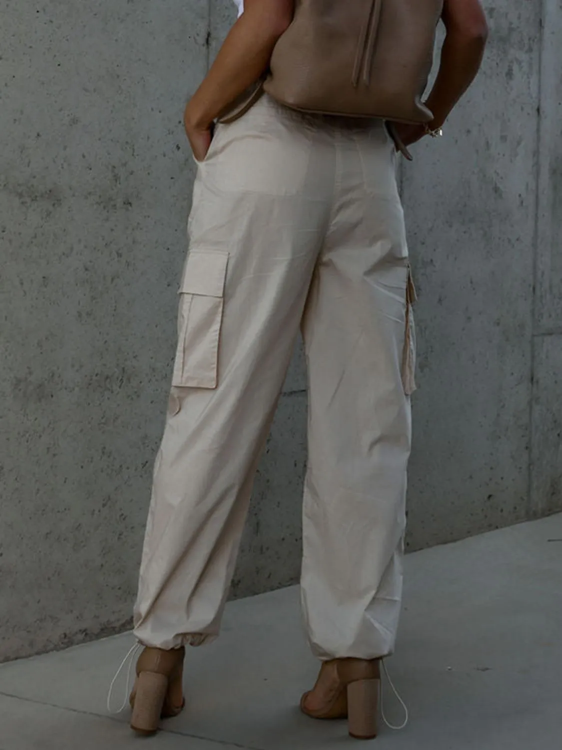 *APP EXCLUSIVE* Drawstring Cargo Pants with Pockets