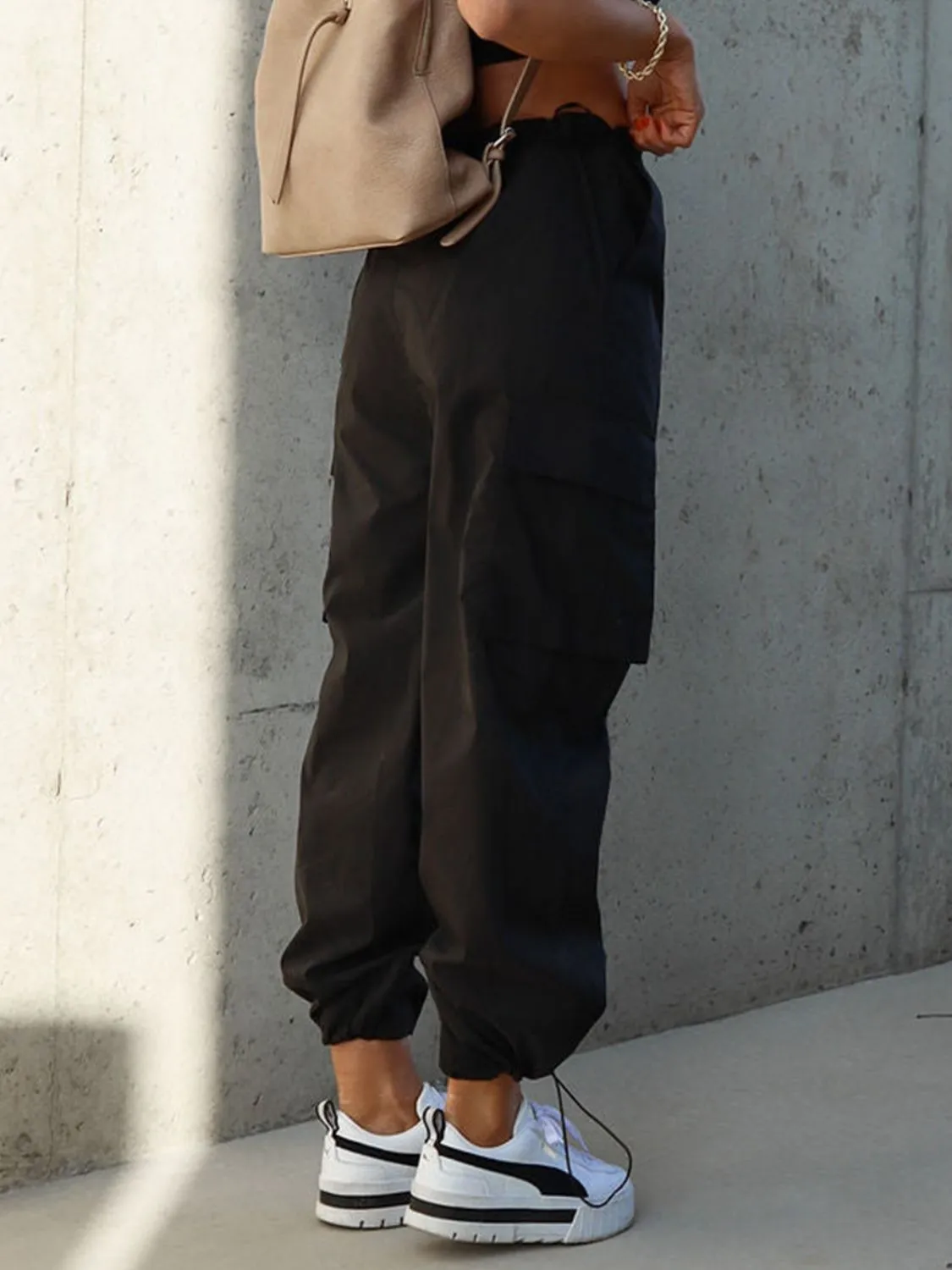 *APP EXCLUSIVE* Drawstring Cargo Pants with Pockets