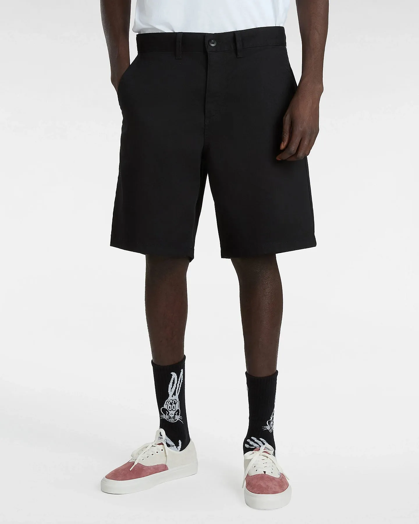 Authentic Chino Relaxed Walkshorts in Black