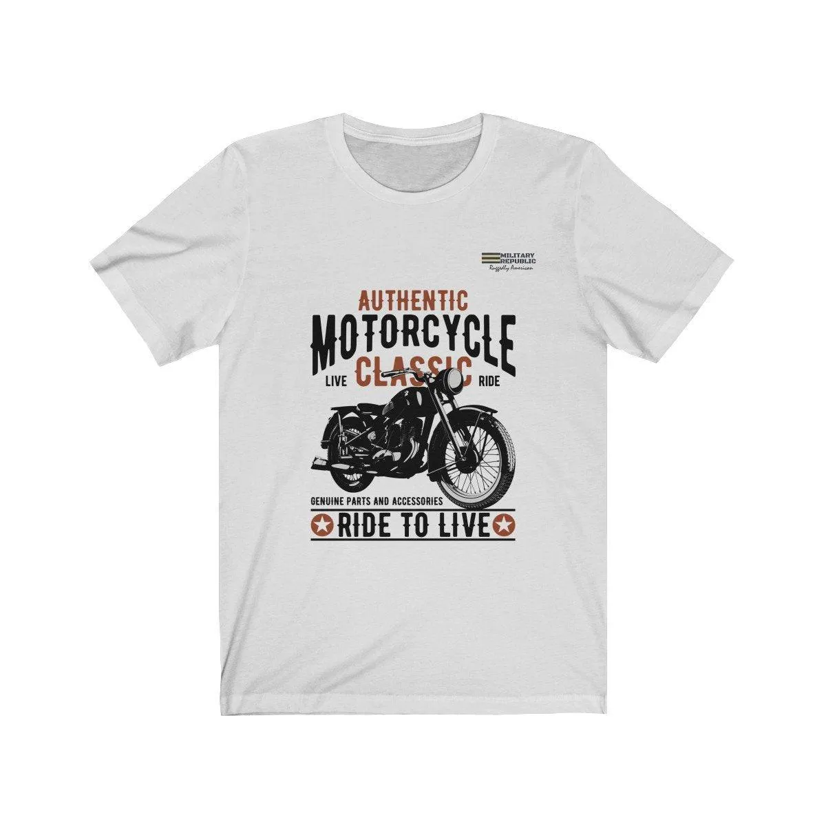 Authentic Motorcycle - Ride to Live T-shirt