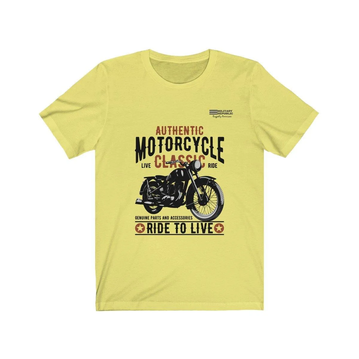 Authentic Motorcycle - Ride to Live T-shirt