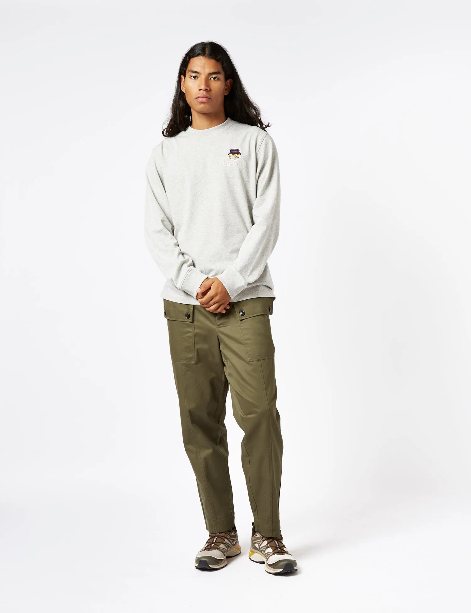 Barbour x Maison Kitsun�� Cargo Trousers (Regular) - Uniform Green