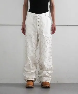 Basketcase SAIL CARGO PANTS "CREAM"