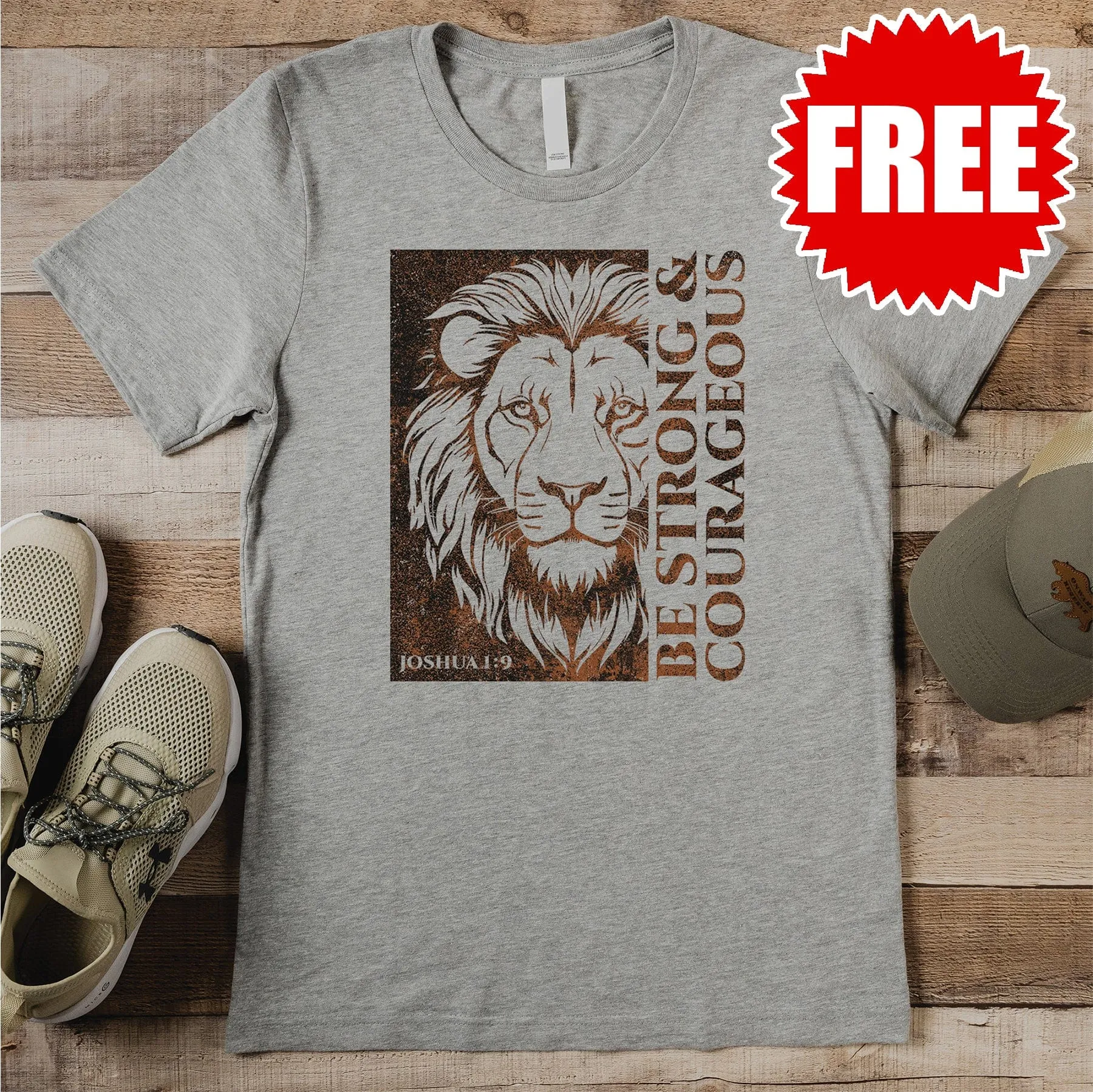 Be Strong Lion Men's Tee - 0