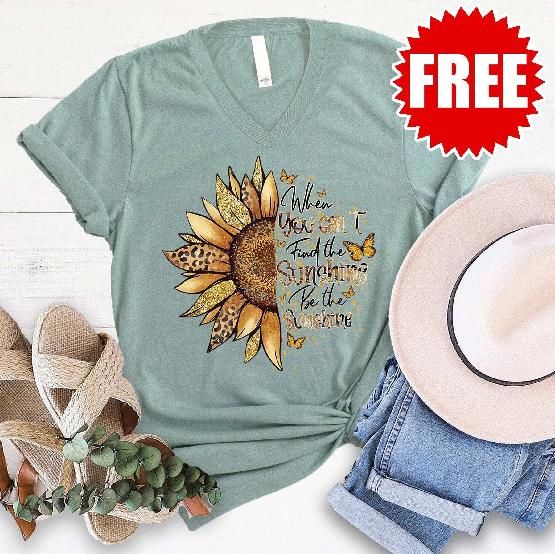 Be The Sunshine V-Neck - 0