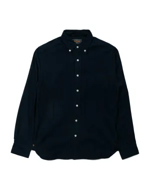 Beams Plus B.D. Flannel Solid Navy