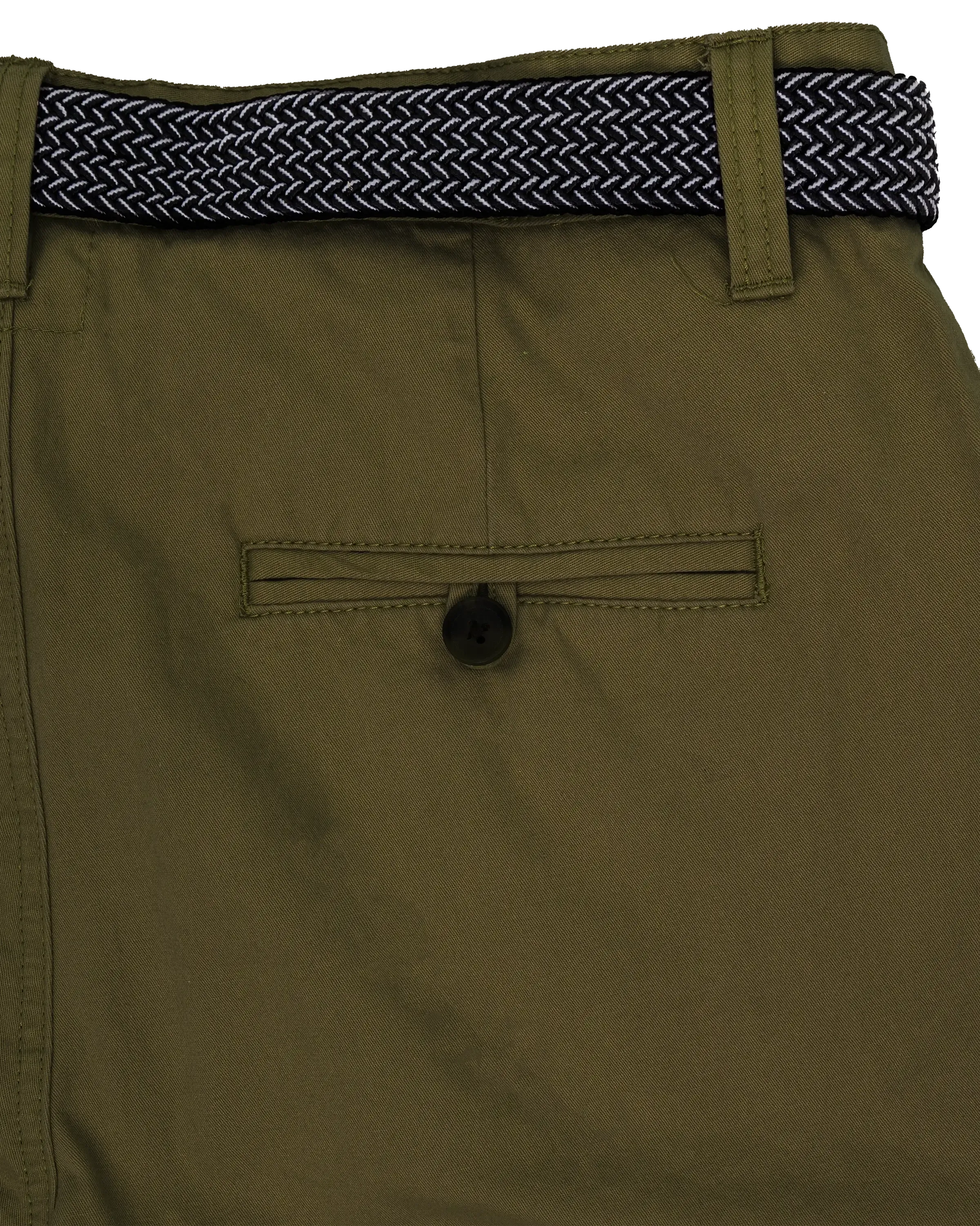 Belted Chino Walkshorts in Khaki