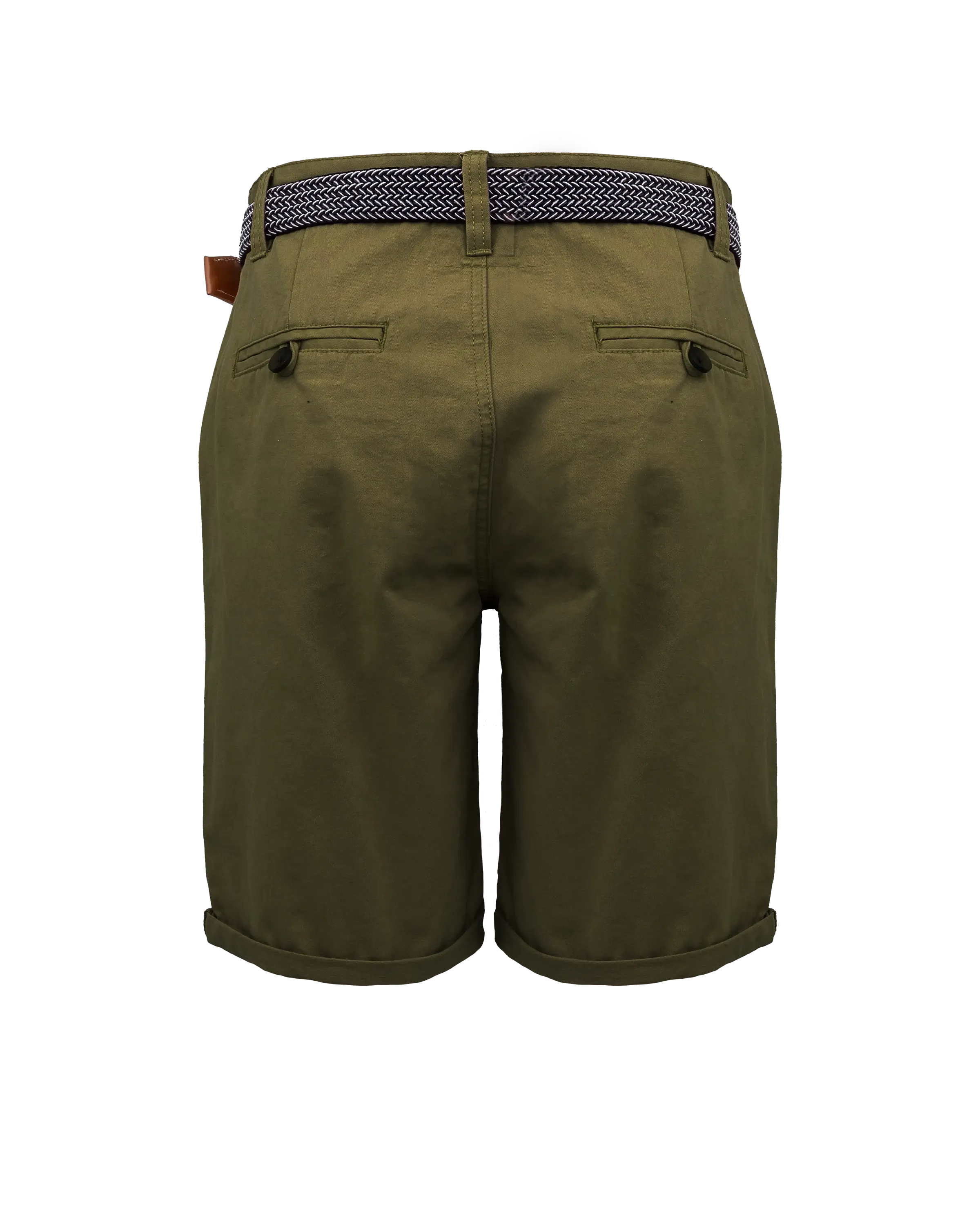 Belted Chino Walkshorts in Khaki