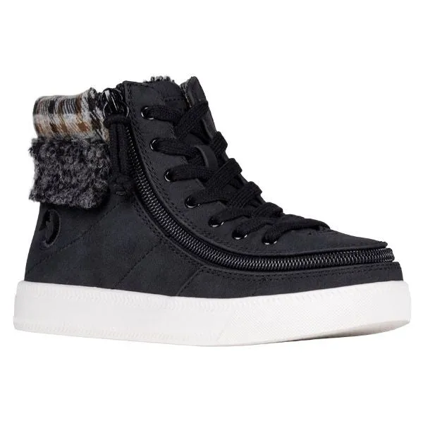 Billy Cuff II Kids Black High Top Adaptive Sneaker (EasyOn)