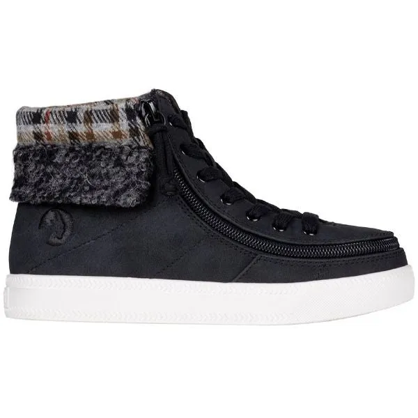 Billy Cuff II Kids Black High Top Adaptive Sneaker (EasyOn)