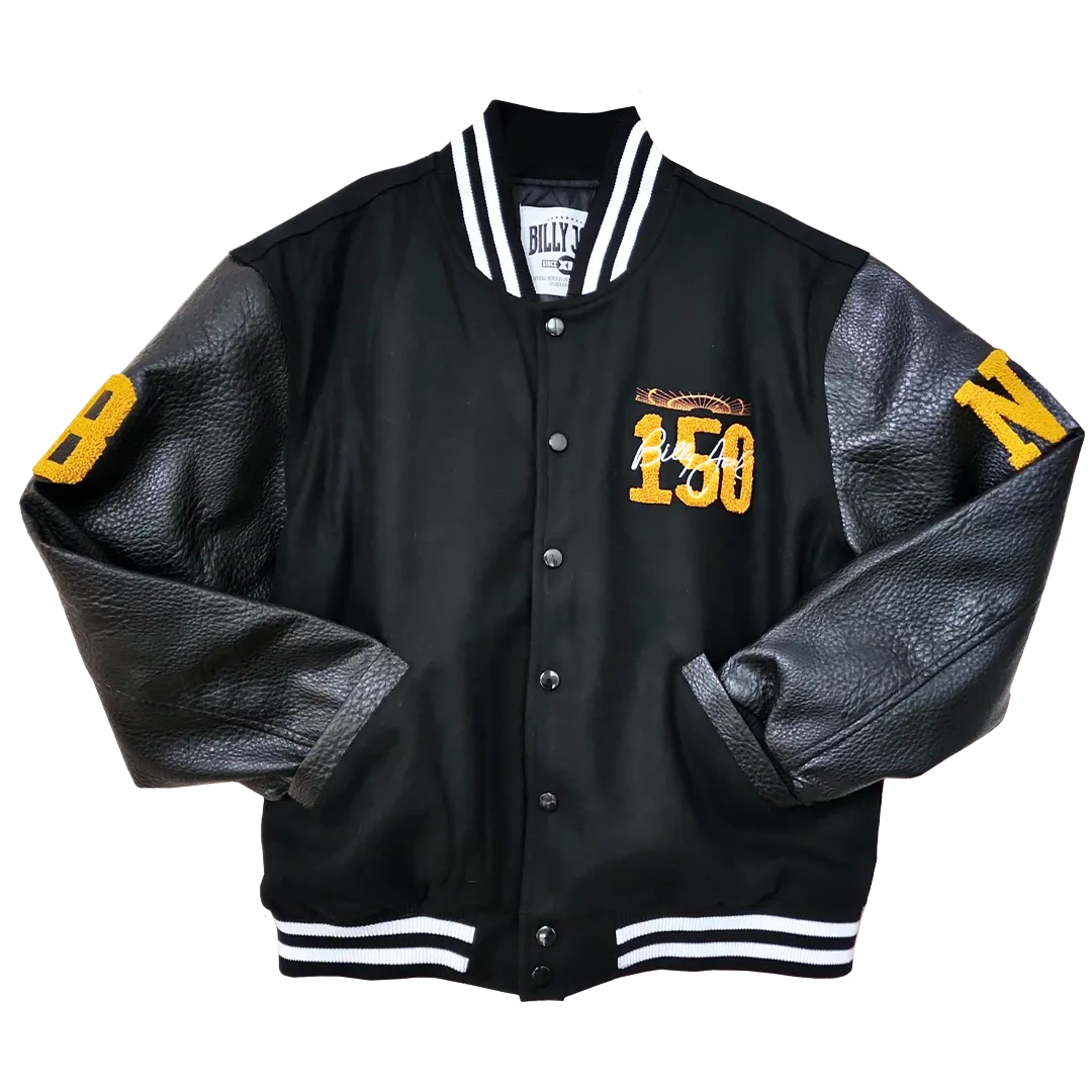 Billy Joel  "150th MSG " Custom Letterman Varsity Wool Leather Jacket