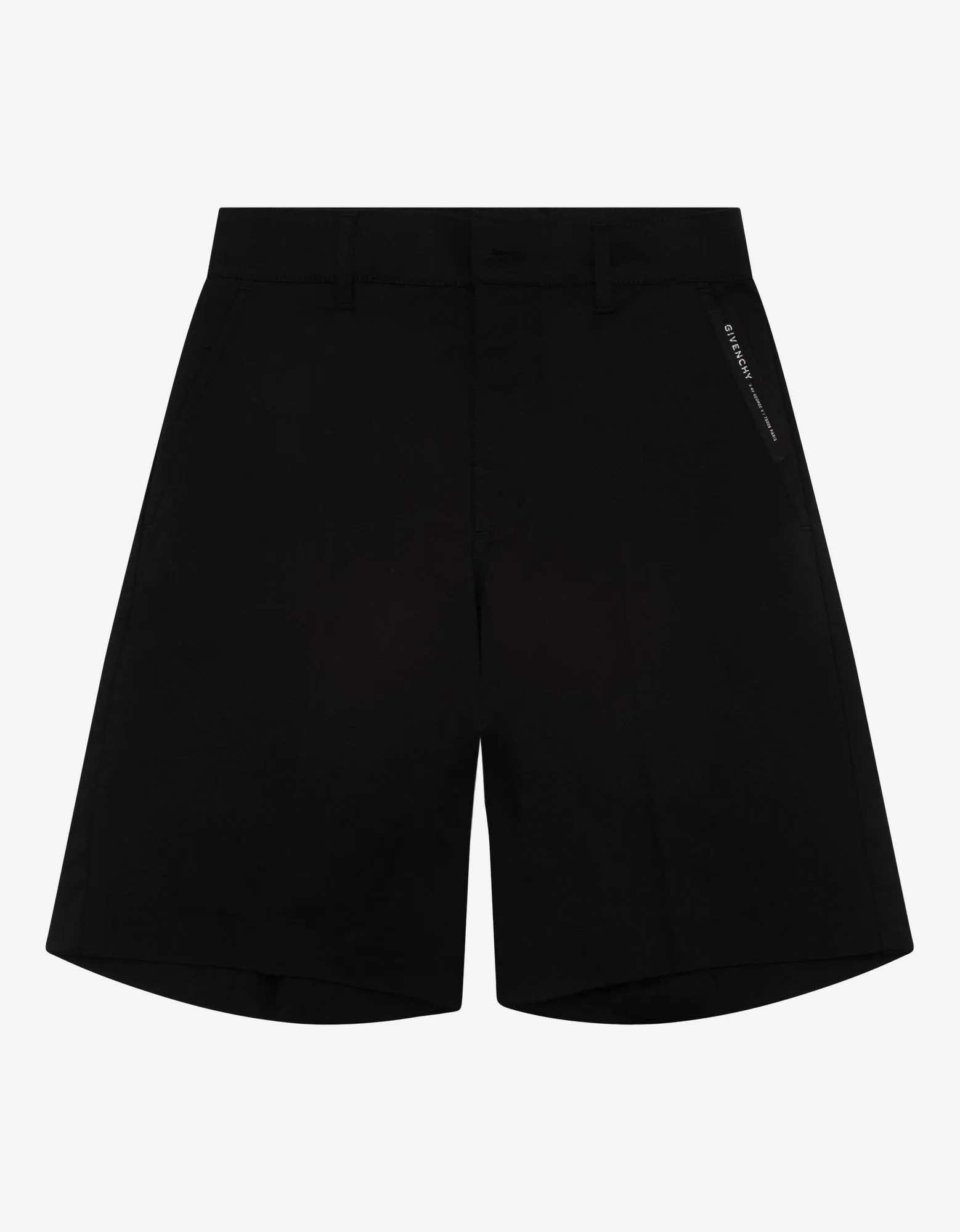 Black Side Logo Chino Shorts