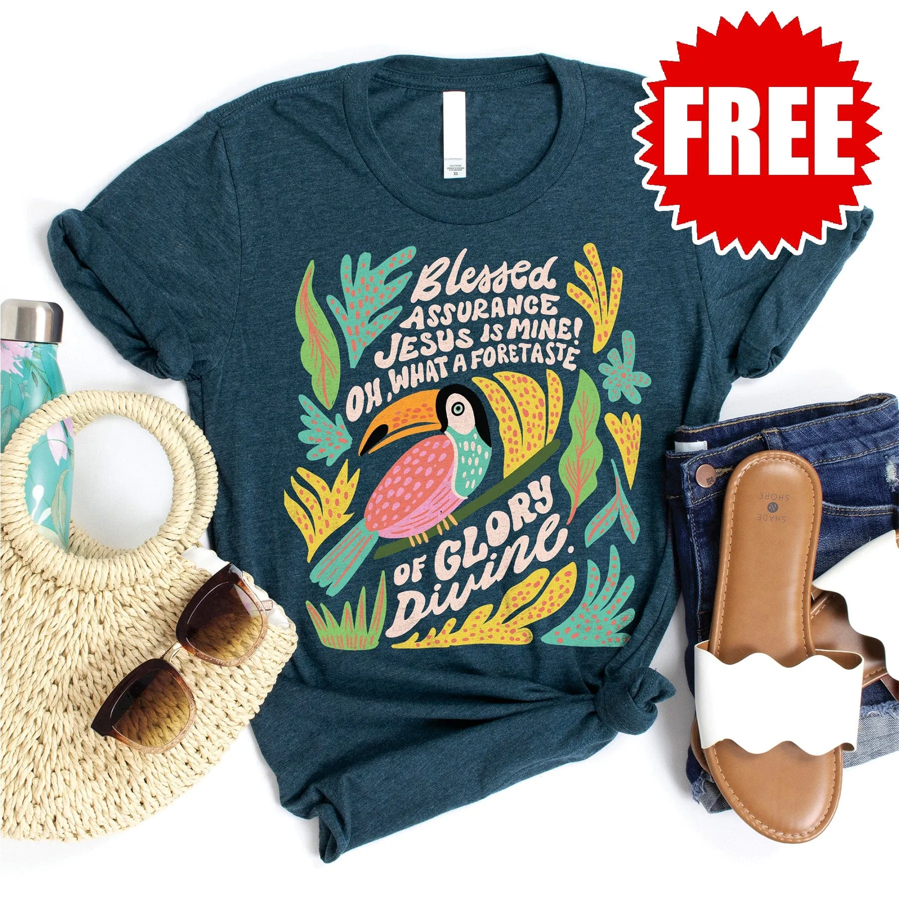 Blessed Assurance Tropical Tee - 0