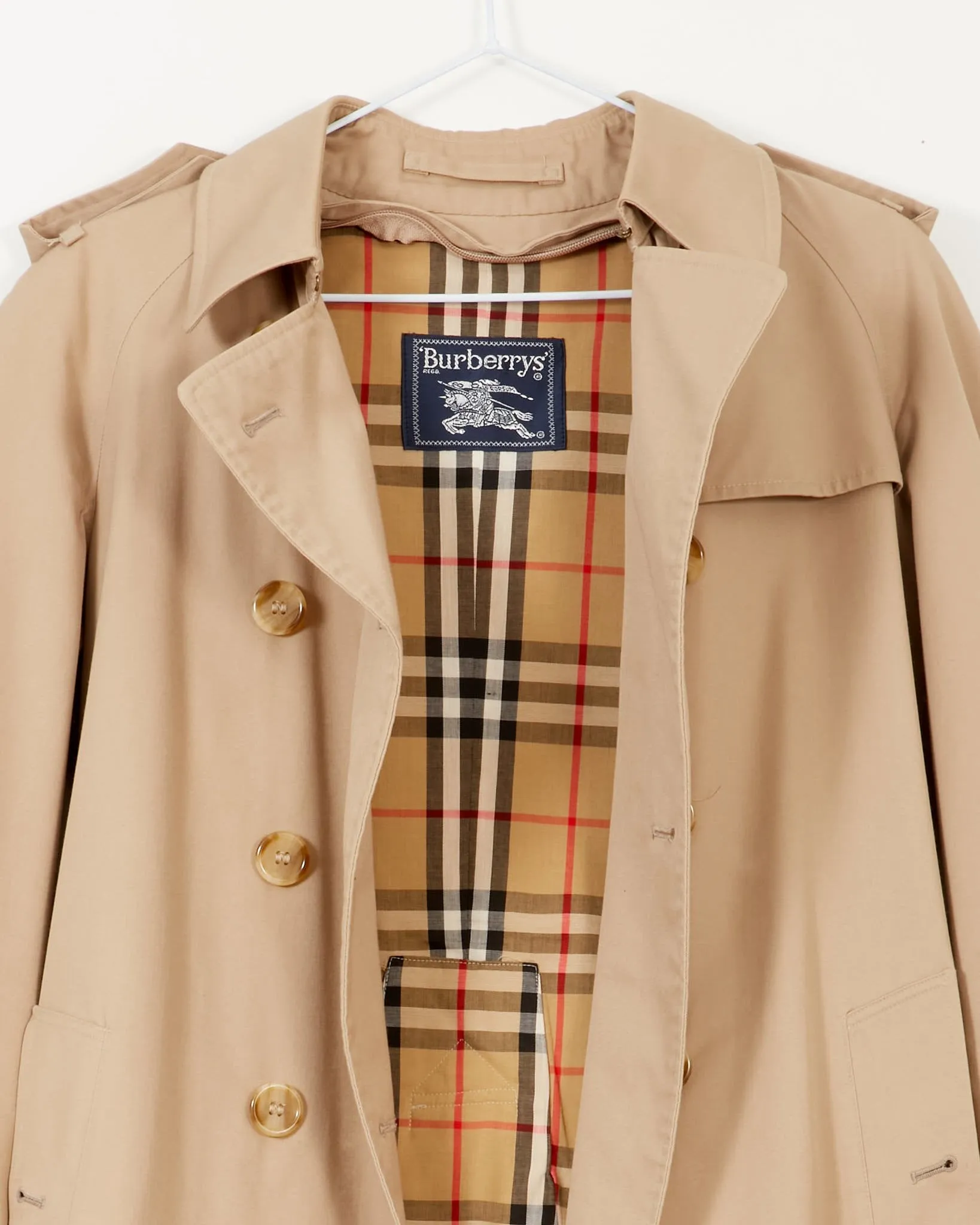 Burberry Beige Garbadine Classic Long Trench Coat - 6