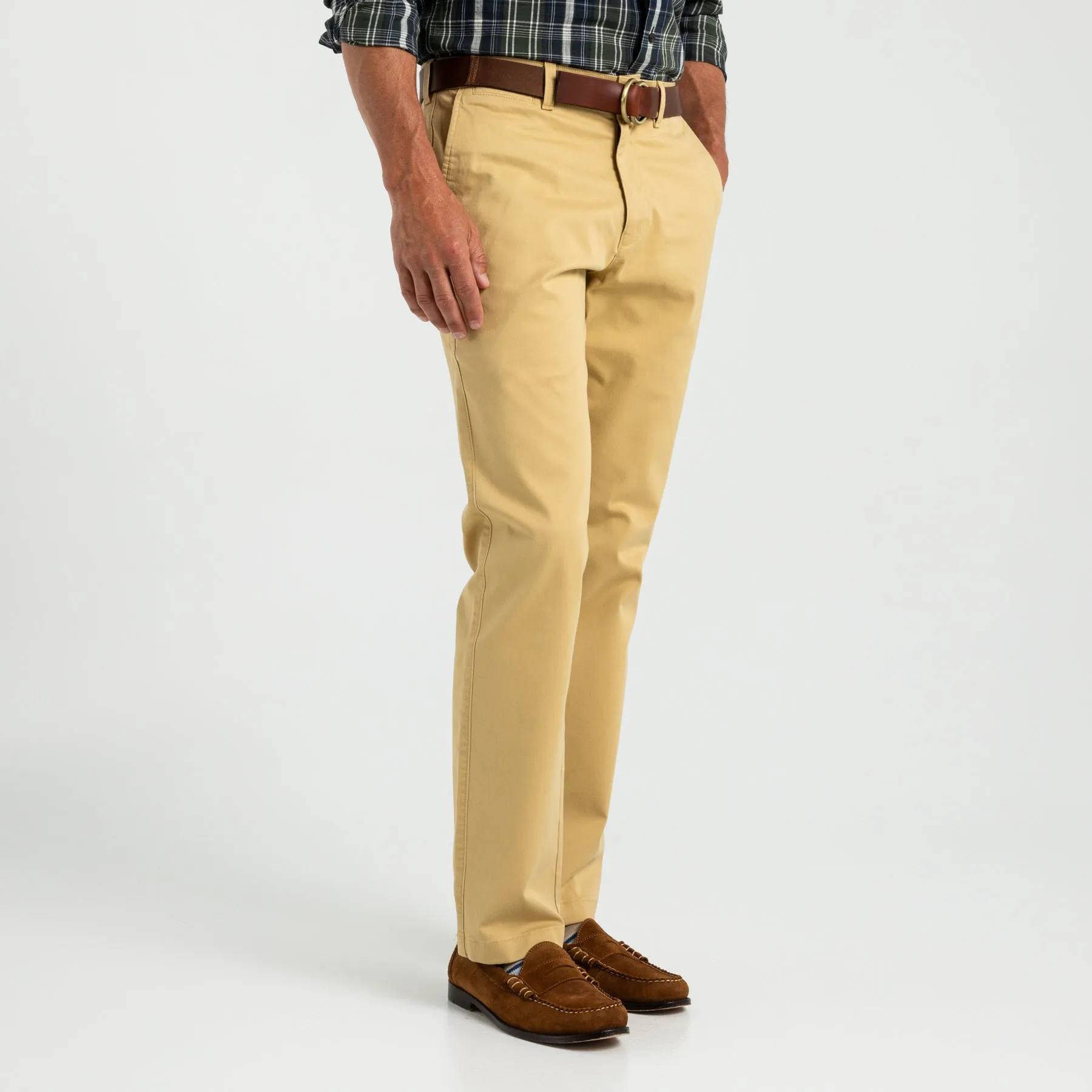 Classic Fit Gold School Chino - Golden Wheat