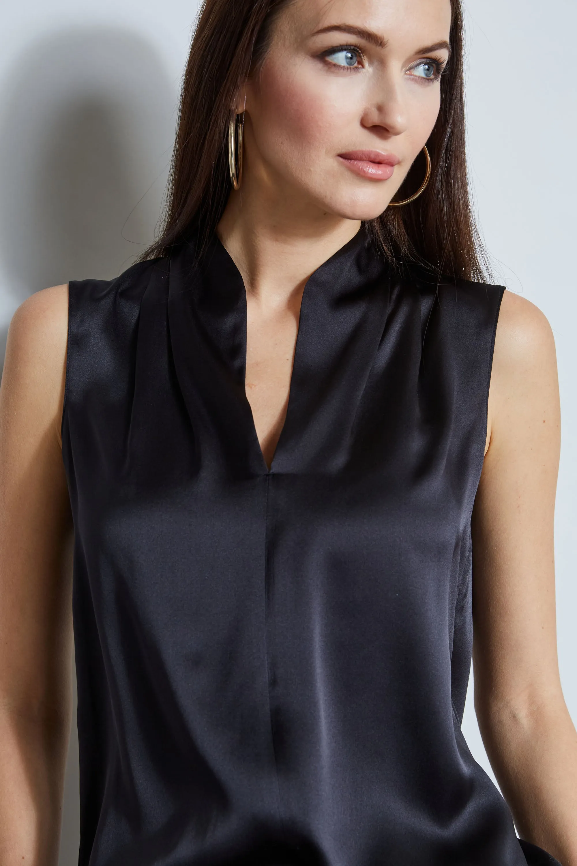 Contour Silk Satin Shirt