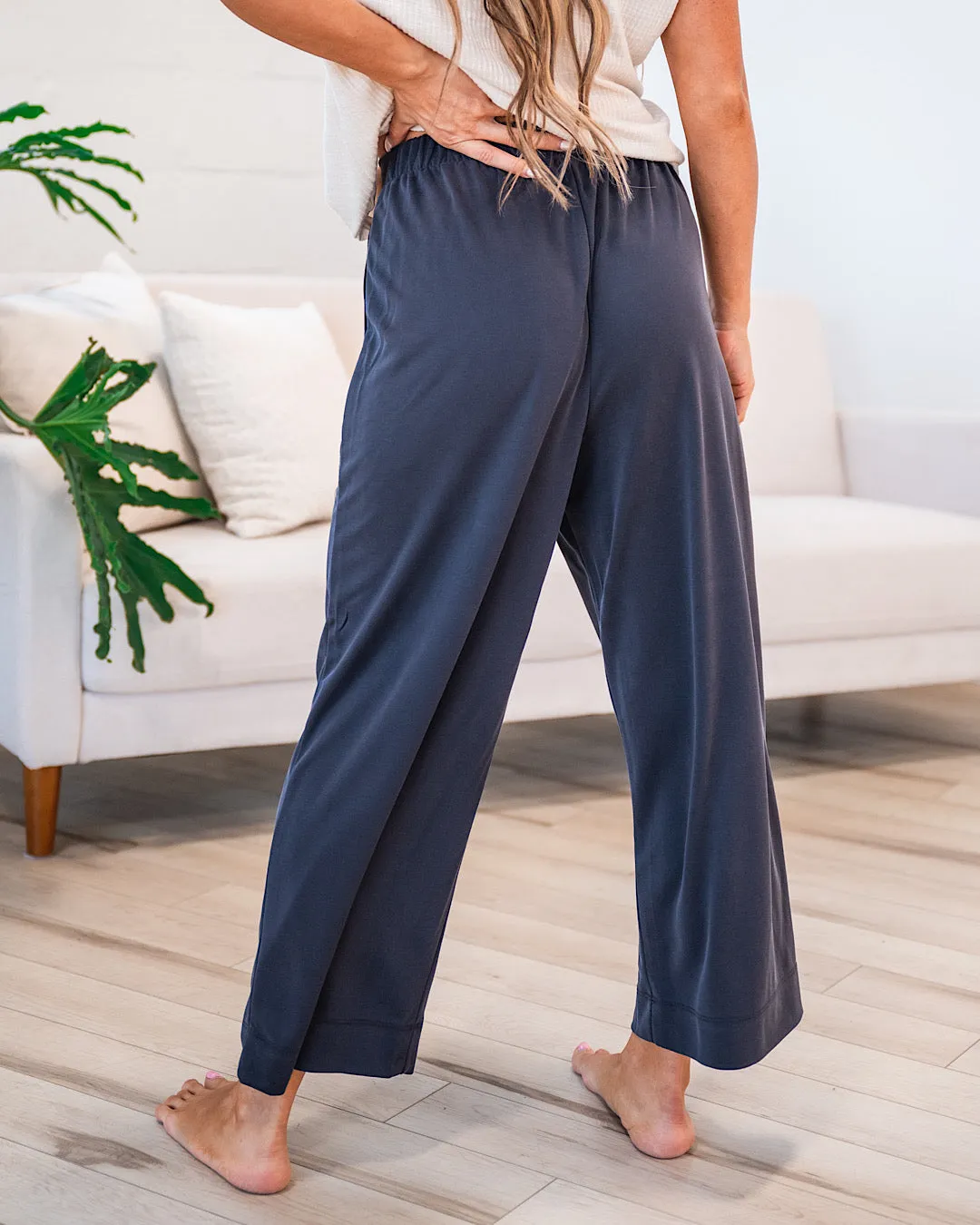 Daisy Modal Wide Leg Pants - Black FINAL SALE