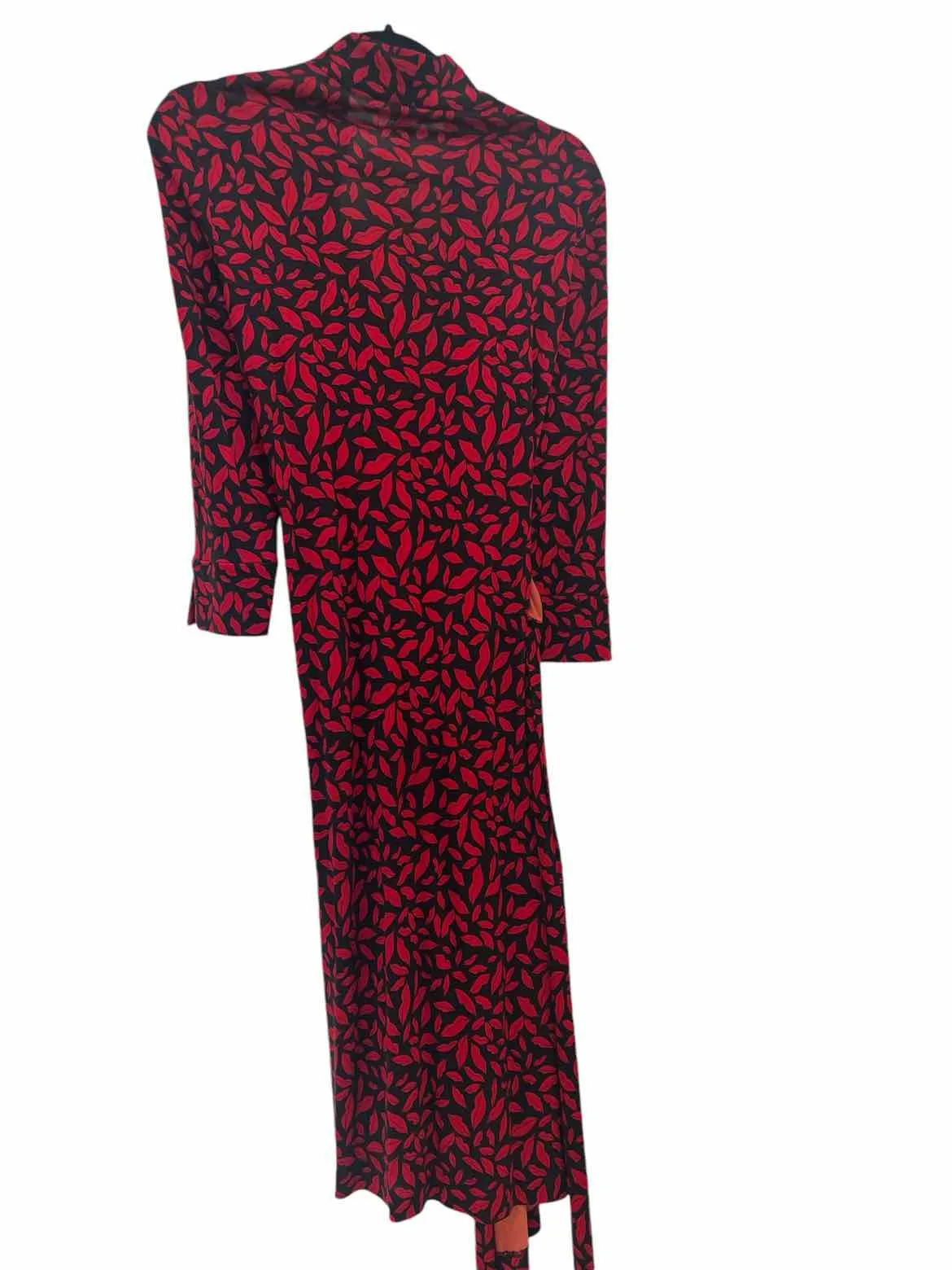 diane von furstenberg black and red Size 12 Dress