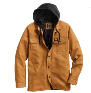 Dickies Skate Woven Insulated Shacket Hooded Duck Brown