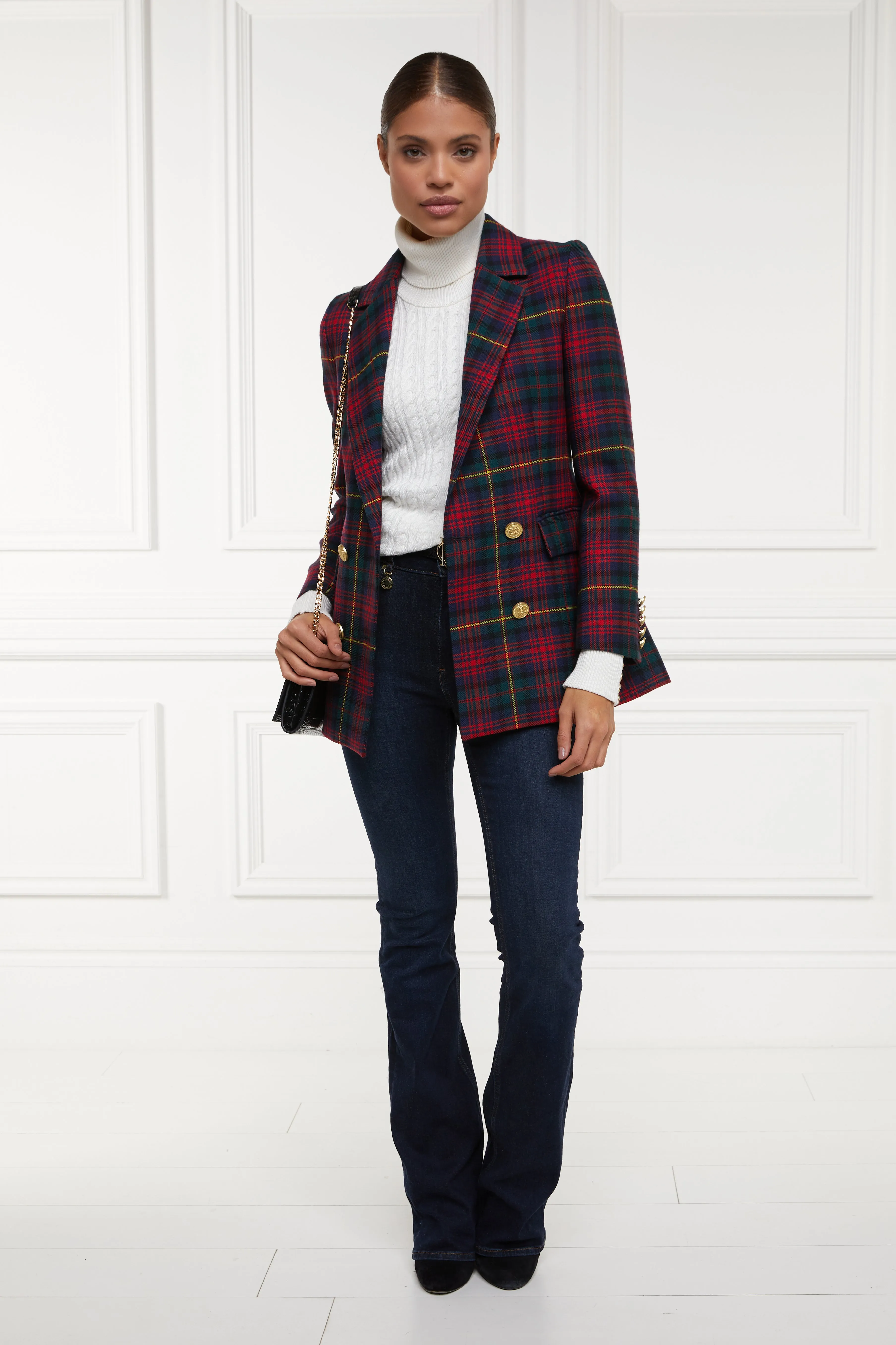 Double Breasted Blazer (Logan Tartan)