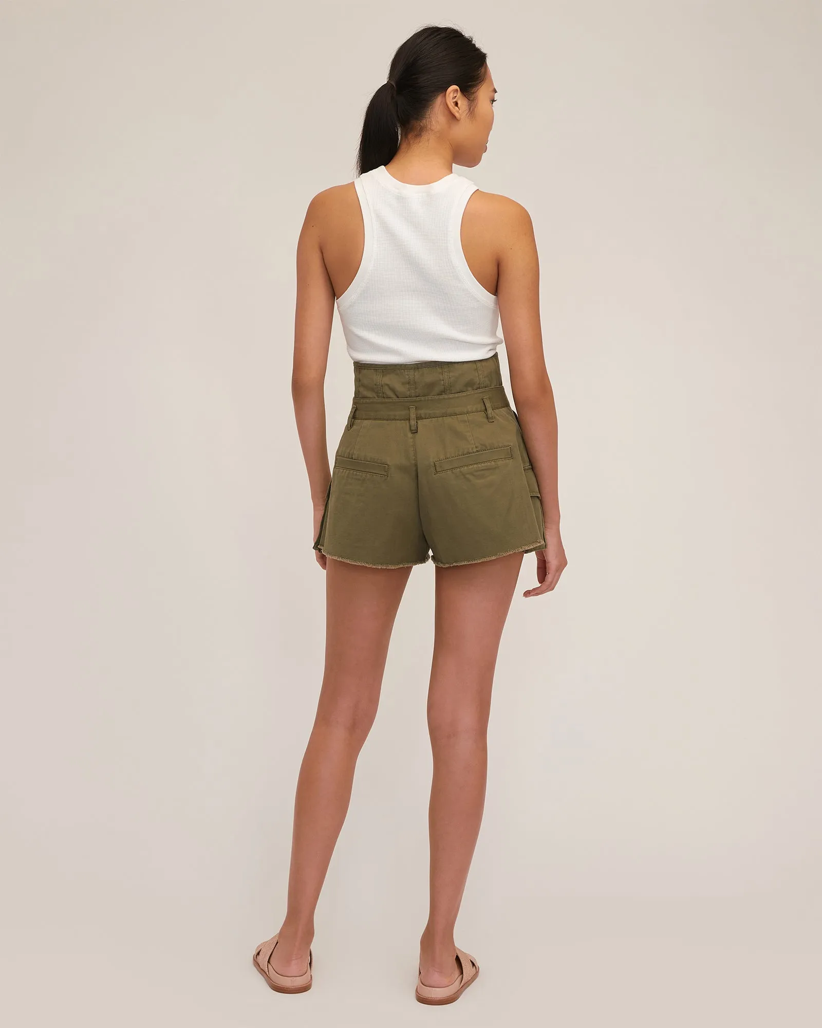 Easton Canvas Corset Cargo Short