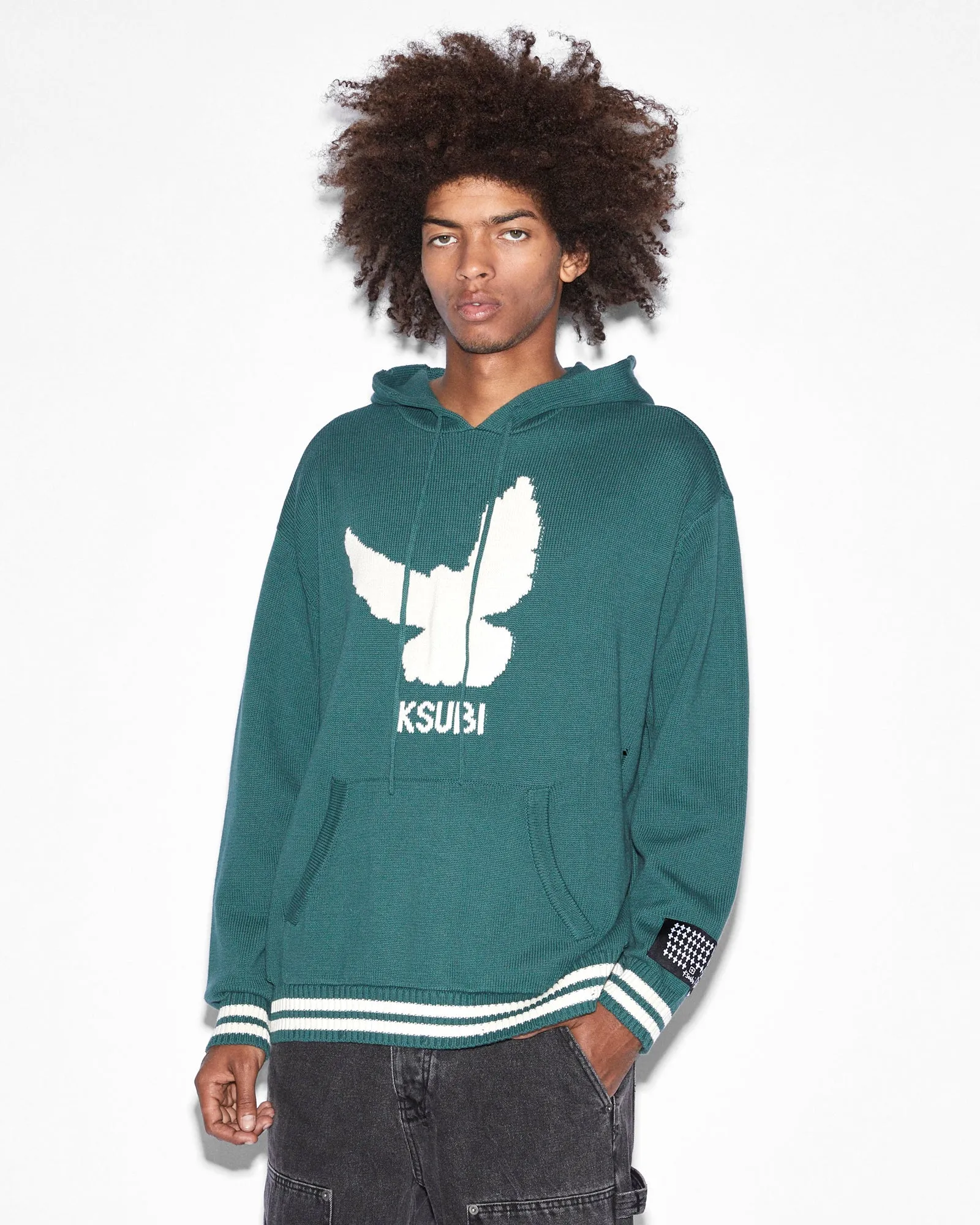 FLIGHT KNIT HOODIE GREEN