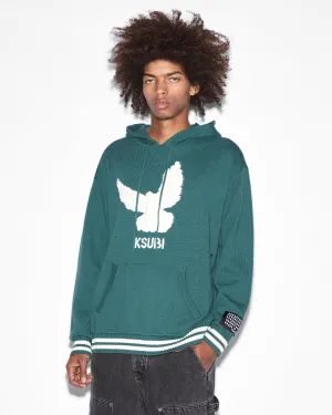 FLIGHT KNIT HOODIE GREEN