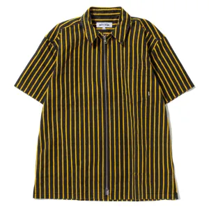 Fucking Awesome Overspray Stripe Shirt Black / Yellow