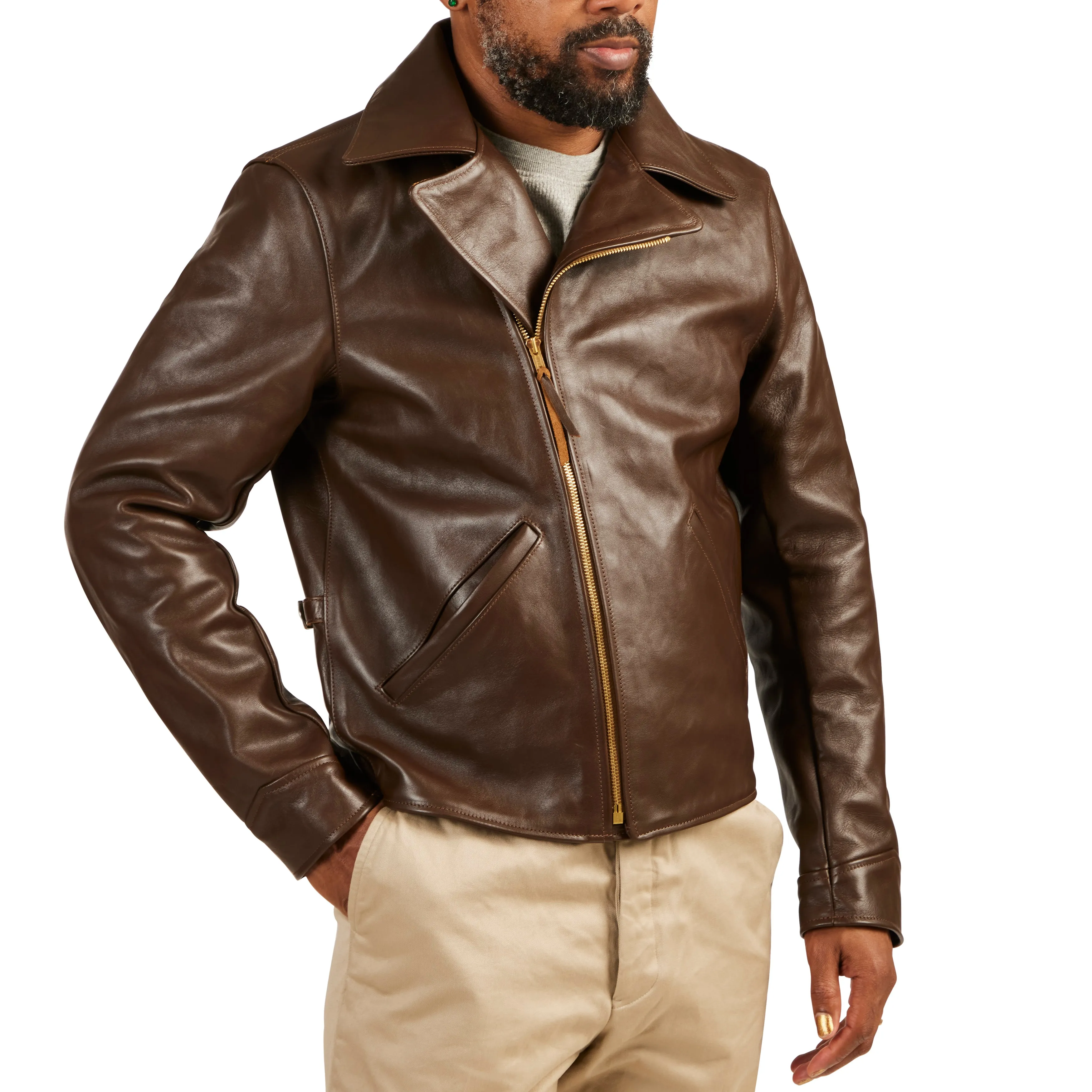 Horsehide Leather Double Rider Jacket