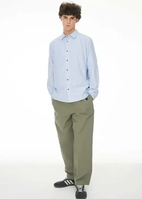 Huffer - Oxford Long Sleeve Shirt