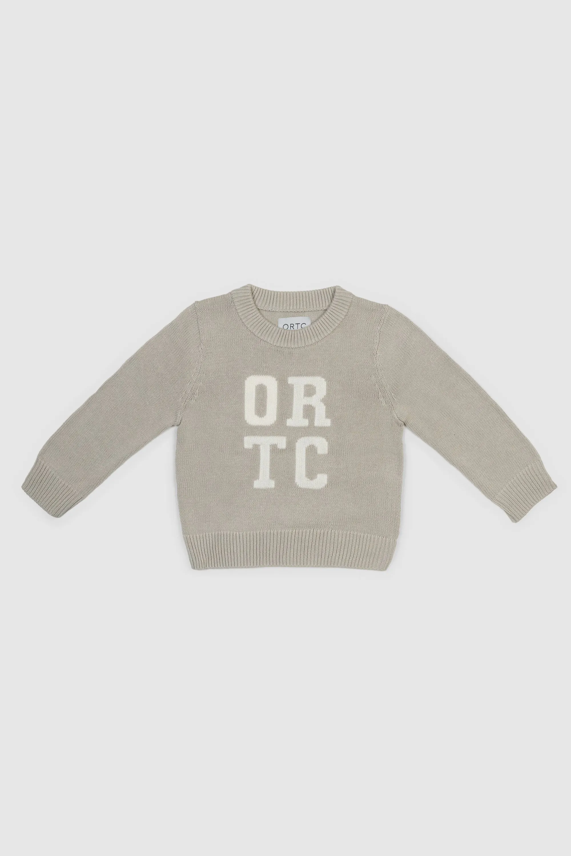 Jnr Original Logo Knit Crew Bone