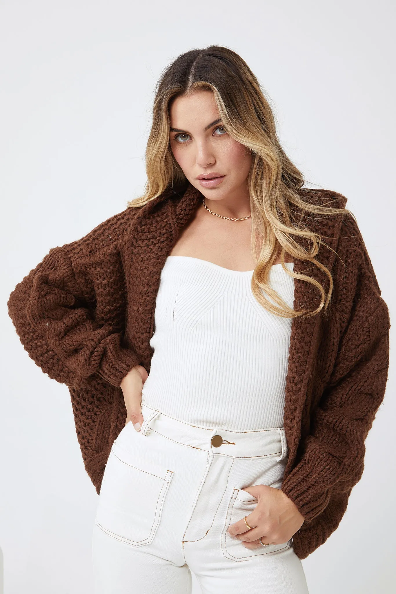 Jorja Cardigan - Brown