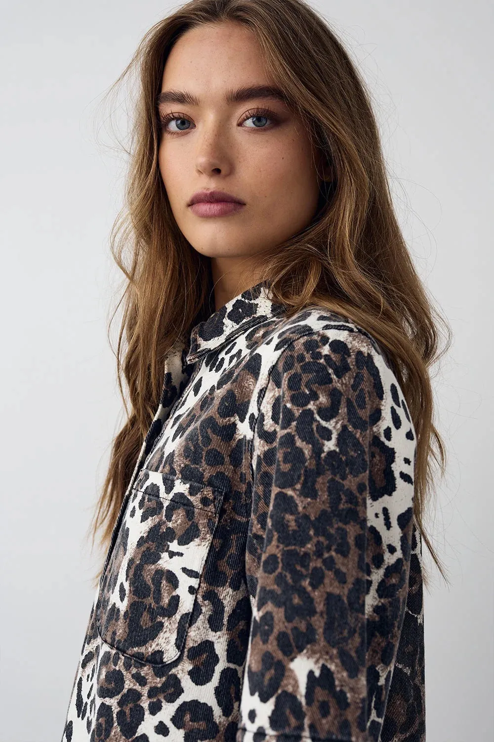 Josie Denim Taleah Leopard Print Dress