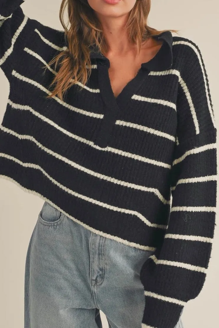 KELSEY STRIPED SWEATER