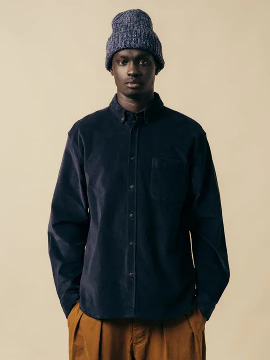 Kestin Raeburn Button Down Shirt Dark Navy