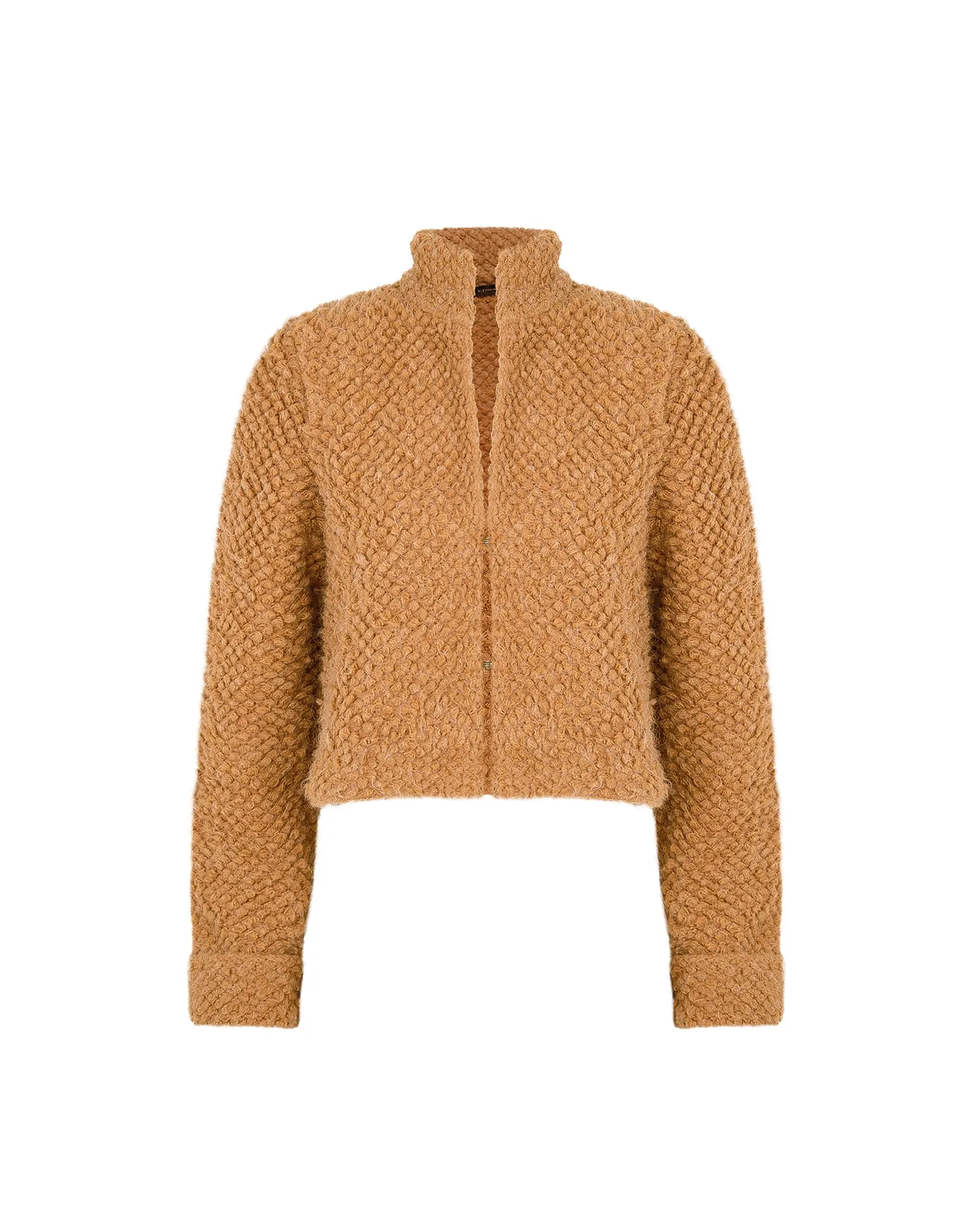 Knit Mila Short Jacket - Caramel