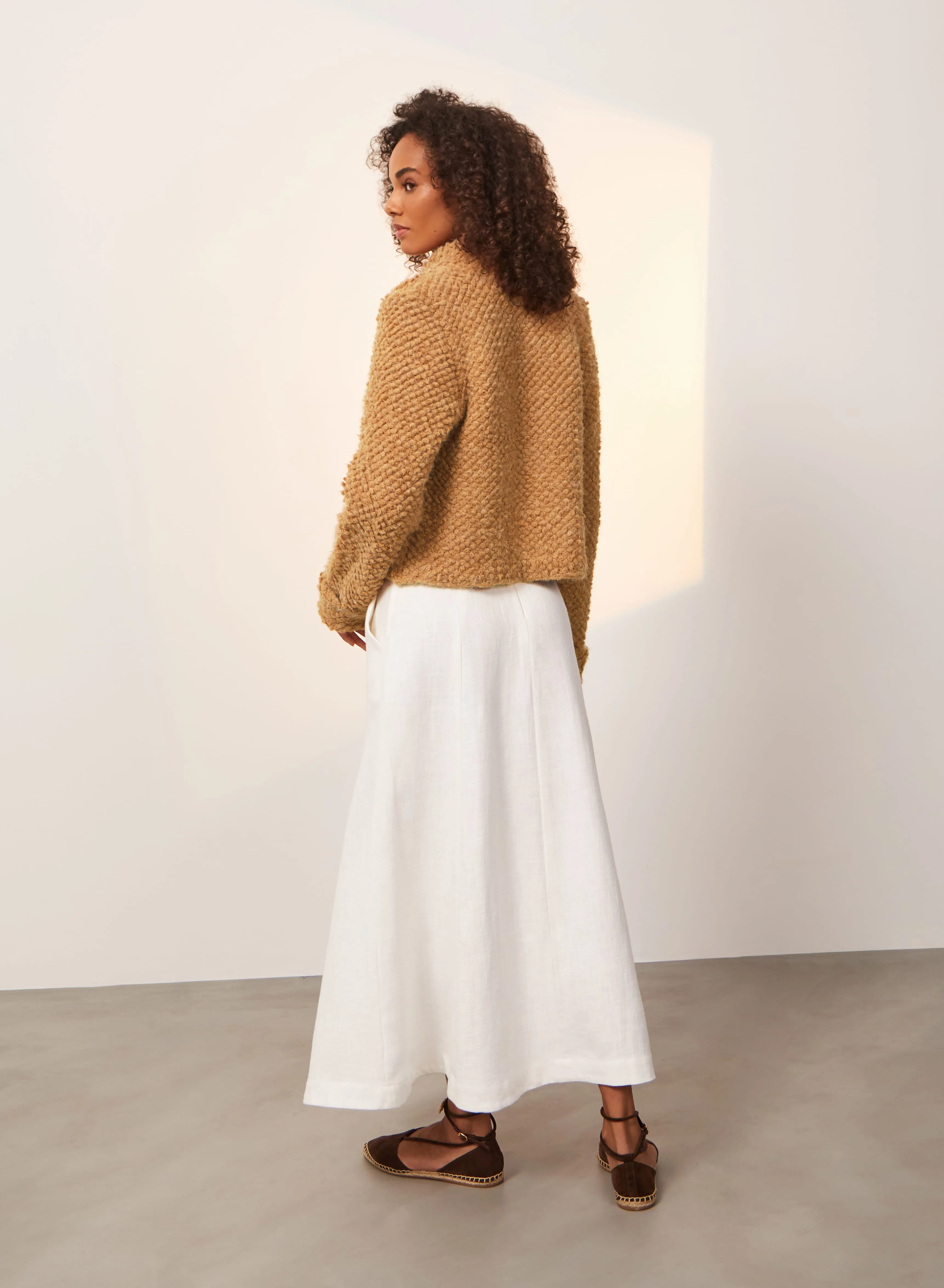 Knit Mila Short Jacket - Caramel