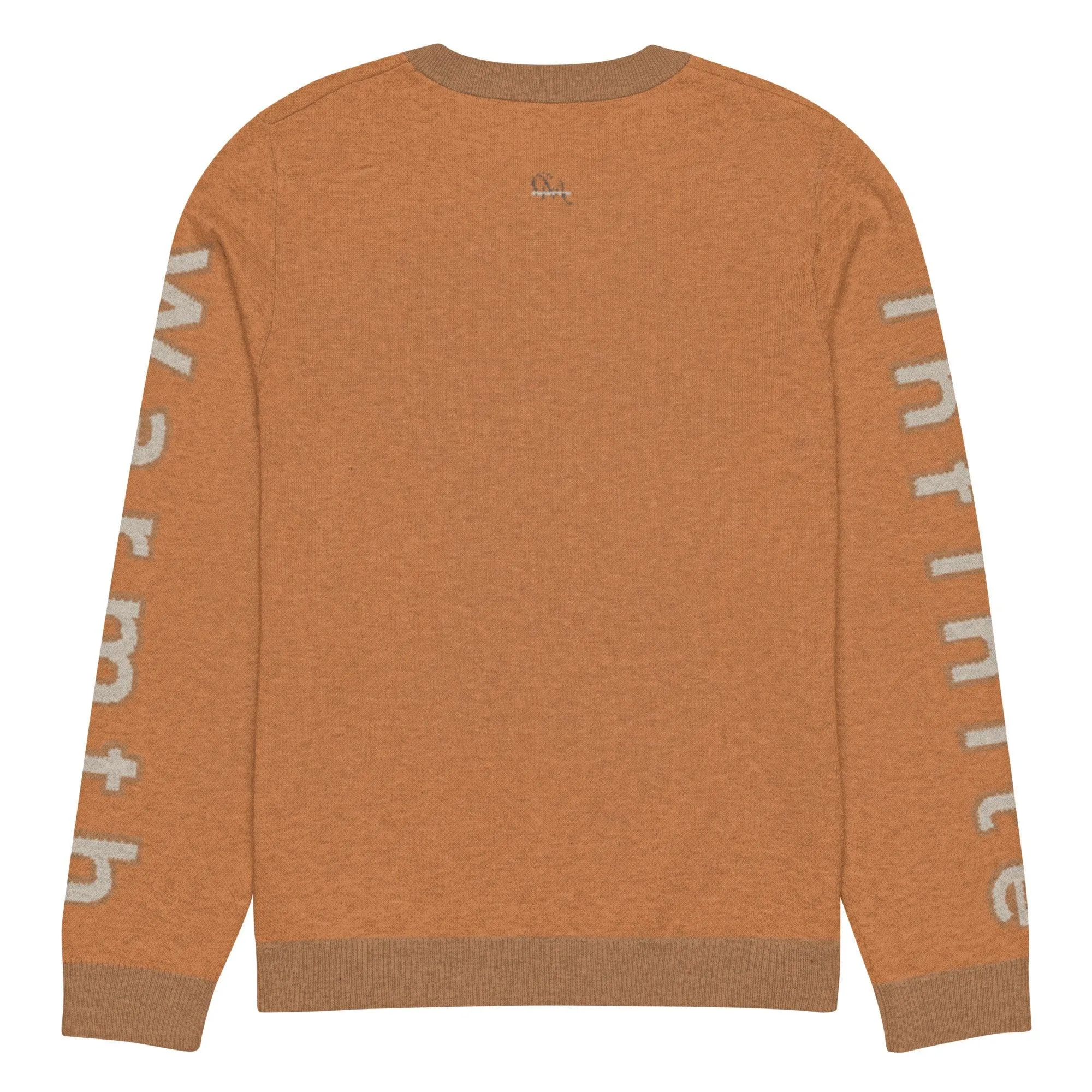 Knitted crew neck sweater