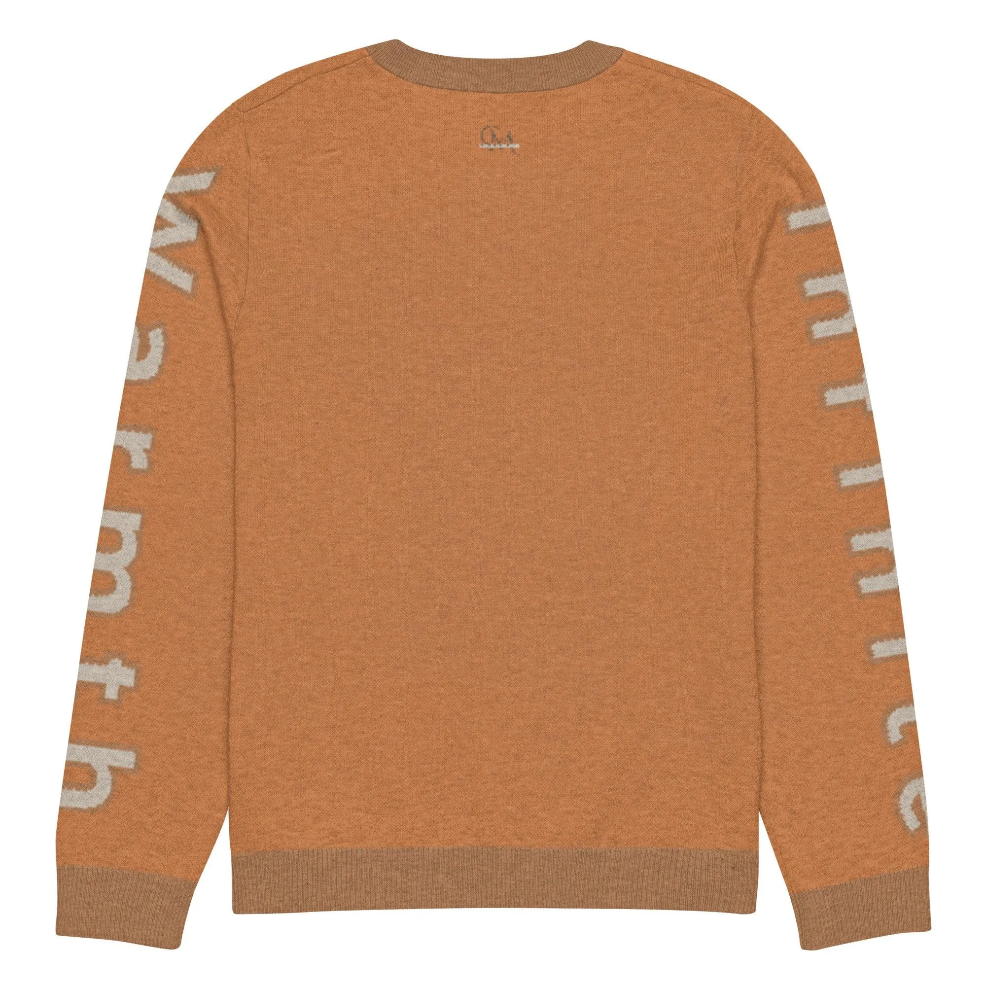 Knitted crew neck sweater