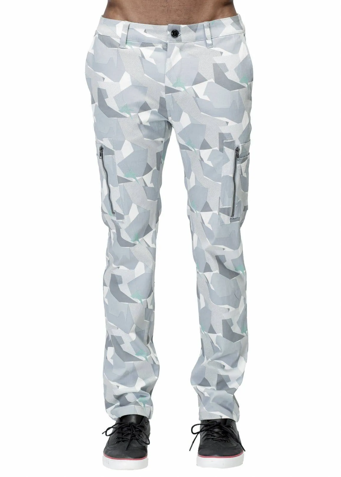 Konus Men's Digital Camo Cargo Pants in Grey